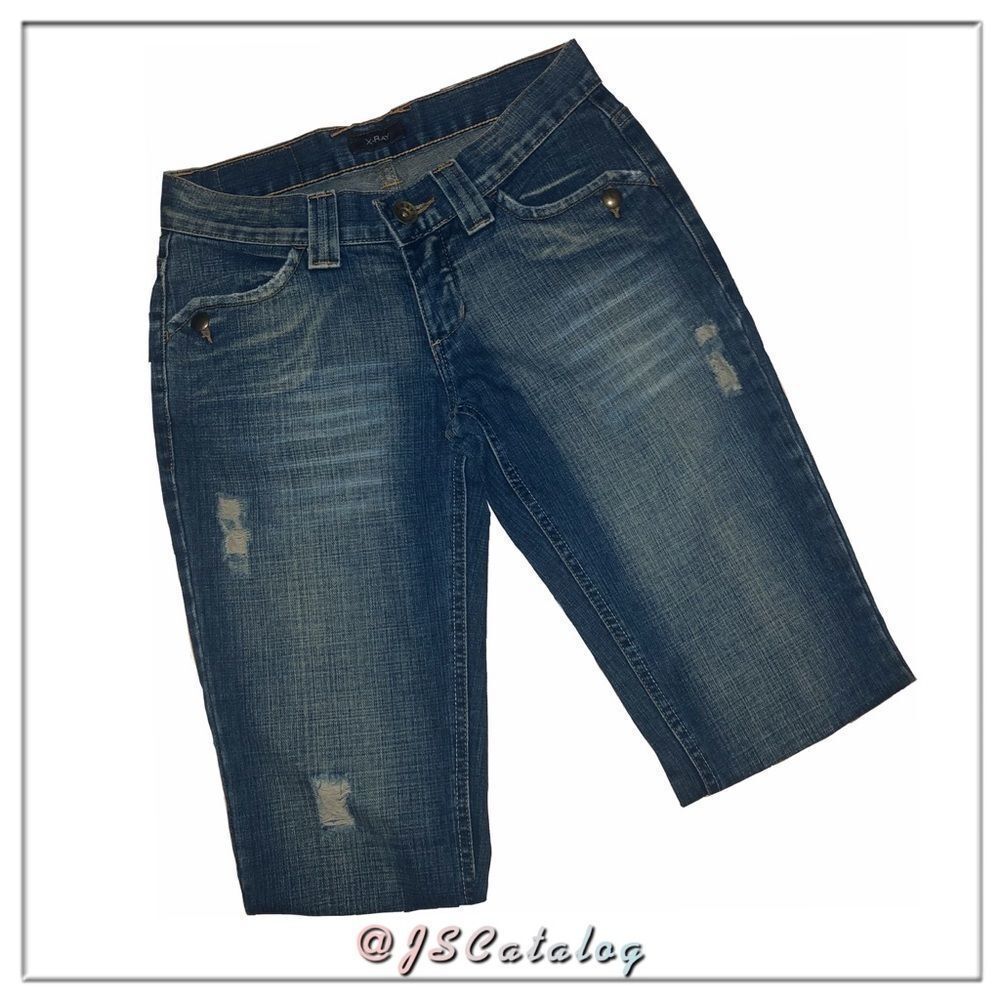 X-ray Jeans Straight Leg Distressed Jeans - 28